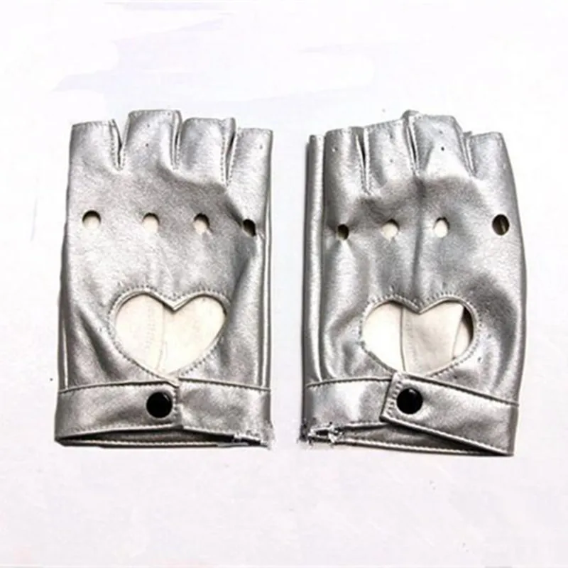 Женские полупальцевые перчатки для хип хопа Панк искусственная кожа байкерские