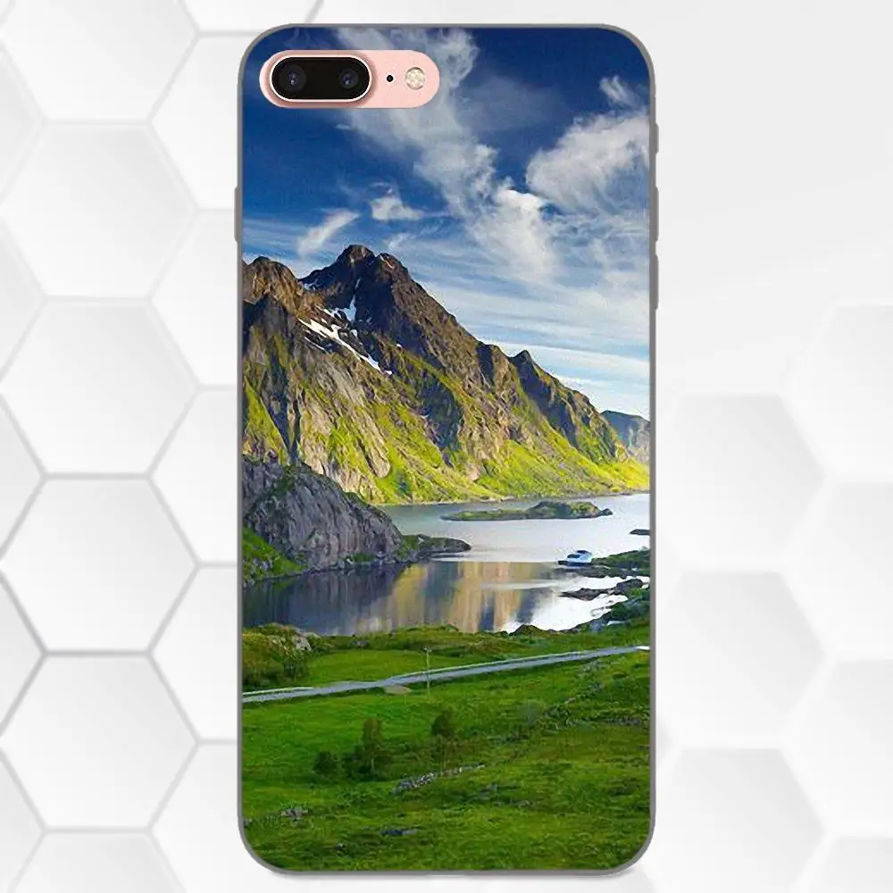 Diy Painted Mountain Landscape For Huawei Y3 Y5 II Y6 Y7 Y9 nova 2 Plus 2S 3i 4 Lite Prime 2017 2018 2019 | Мобильные телефоны и