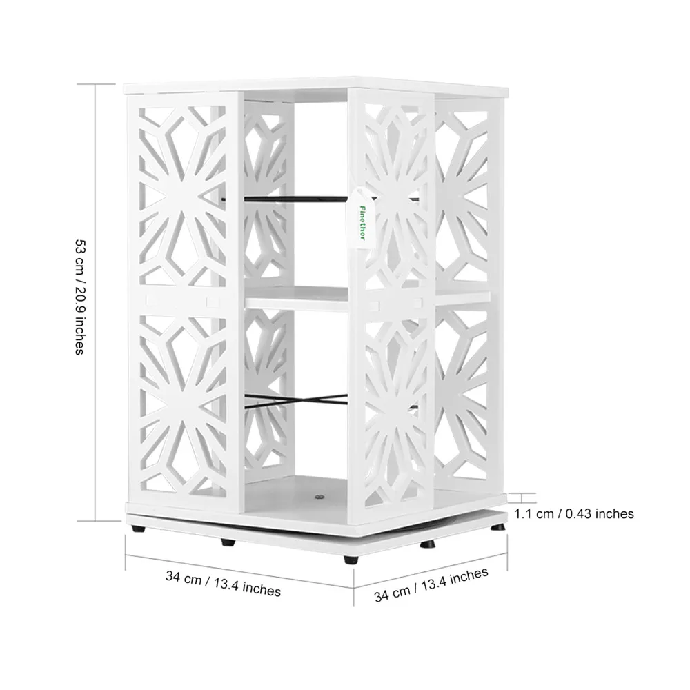 Finether 2 уровня модульный вращающийся на 360 градусов выдвижной деревянный