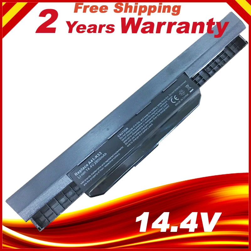 14 4 В ячейки A31 K53 A32 A41 Аккумулятор для ноутбука ASUS X84 X54 X53 X44 X43 P53 P43 K43 A83 A54 A53