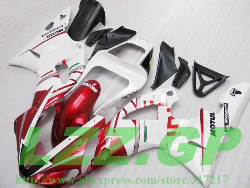 

Red white Injection fairing parts for YZF R1 2000 2001 YAMAHA YZF-R1 00-01 YZF1000 00 01 fairing kit LZZ-33CAC