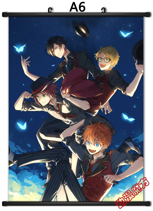 Японское аниме ансамбль звезды Akehoshi Subaru& Hidaka Hokuto& Yuuki Makoto домашний Декор стены прокрутки Декоративные плакаты с картинками