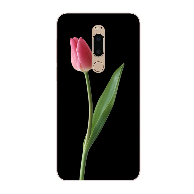 Чехол для meizu note 8 силиконовая Мягкая задняя крышка из ТПУ с красочными лепестками