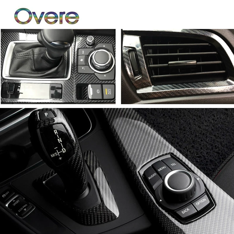 Автомобильные наклейки OVERE 5D из углеродного волокна для Alfa Romeo 159 156 Chevrolet Aveo Captiva Ford