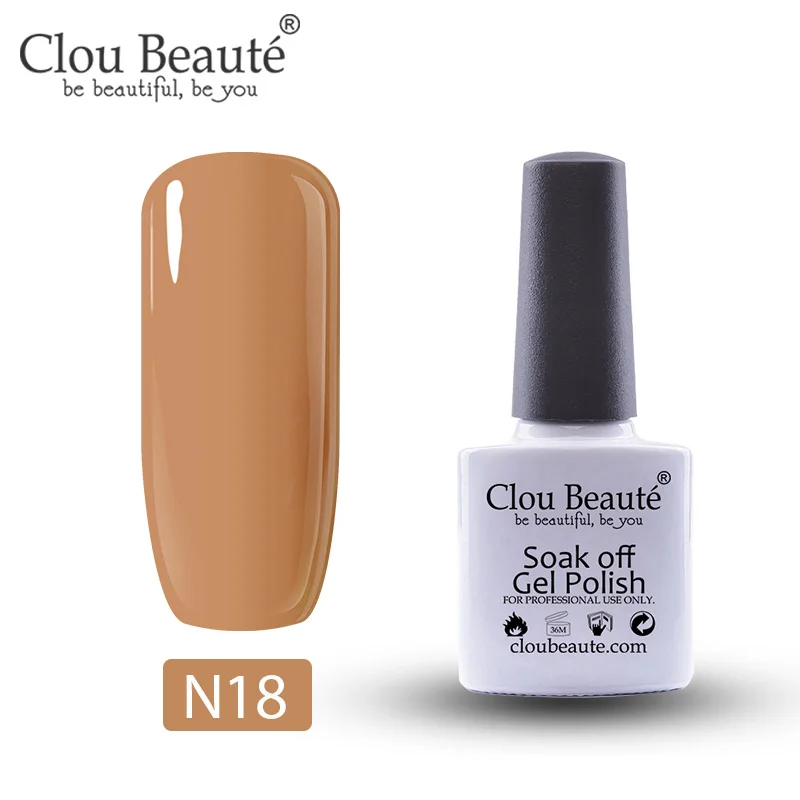 Clou Beaute Полупостоянный УФ-лак, Гель-лак, 10 мл, серия Nude, Гель-лак для ногтей, впитывающий Гибридный гвоздь, лак для ногтей - Цвет: N18