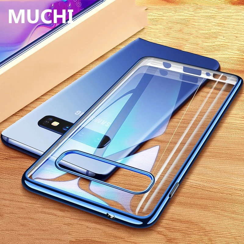 Чехол MUCHI для Samsung Galaxy S10 Plus роскошный мягкий прозрачный чехол с лазерным