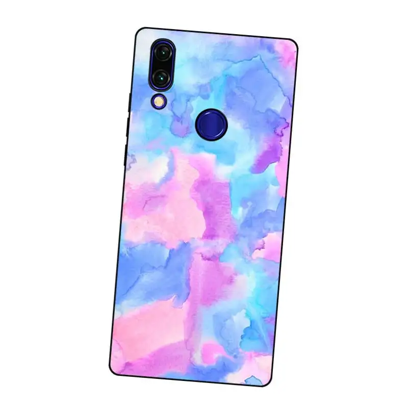 N395 Sky Black Silicone Case Cover For Xiaomi Redmi Note 3 4 4X 5 5A 6 7 Pro Global |