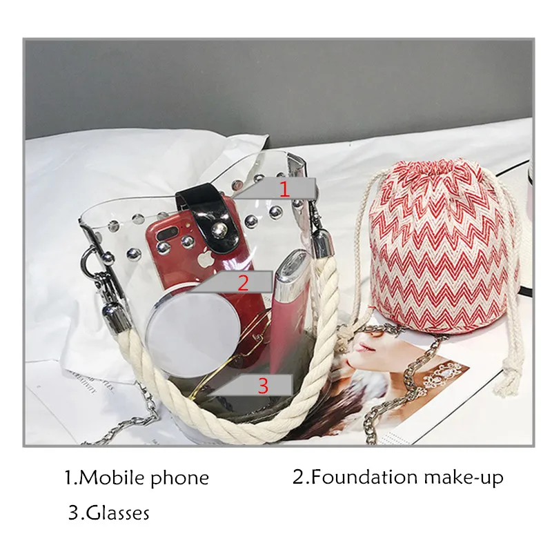 LHLYSGS абсолютно прозрачная сумочка Роскошные handbagssac основной дизайнер маленькая с