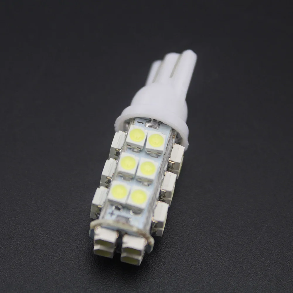 10 шт. T10 28SMD 1210 3528 СВЕТОДИОДНЫХ Автомобилей Лампочки W5W 12 В DC Перевернутый Клина