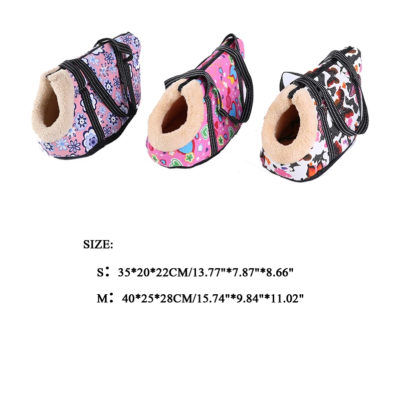 Сумка переноска для домашних животных теплый флисовый рюкзак собак и кошек сумка