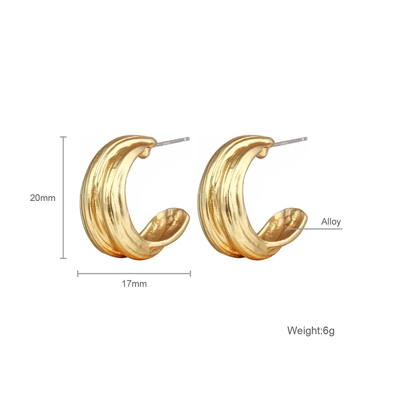 Small Circle Hoop Earrings For Women Retro New Alloy Round Earring Fashion Party Ear Jewelry boucle d'oreille femme 2020 | Украшения и