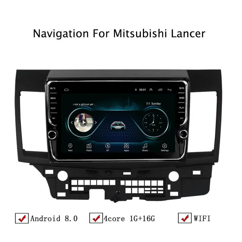 10 1 &quotAndroid 8 Автомобильный gps навигатор для Mitsubishi Lancer 2007 2008 2009 2010 2011-2015