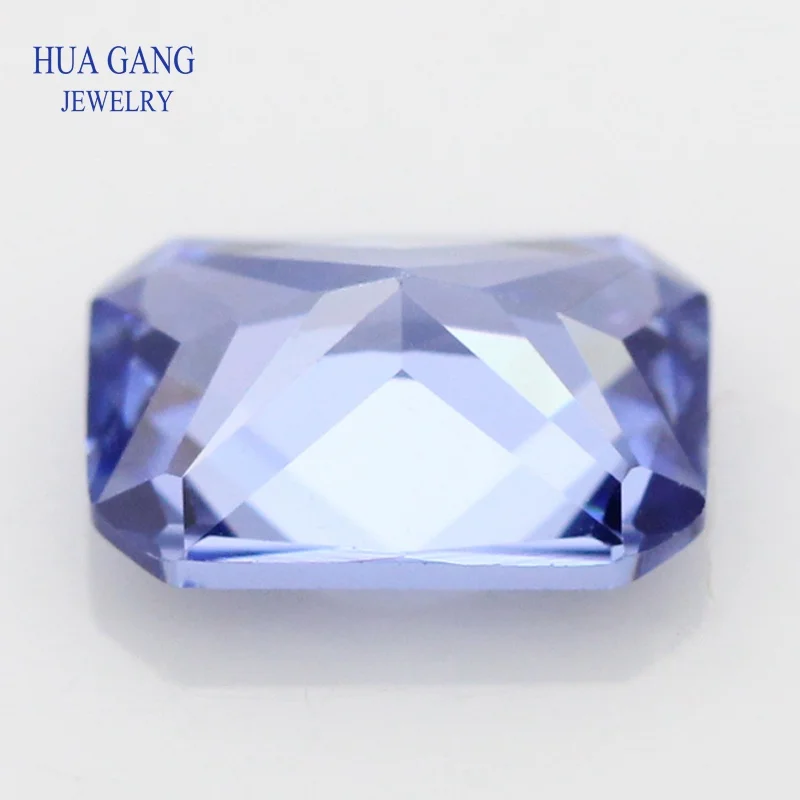 Light Tanzania Blue Octangle Shape Cut CZ Stone Synthetic Gems Cubic Zirconia For Jewelry Size 3x4~13x18mm Free Shipping | Украшения и