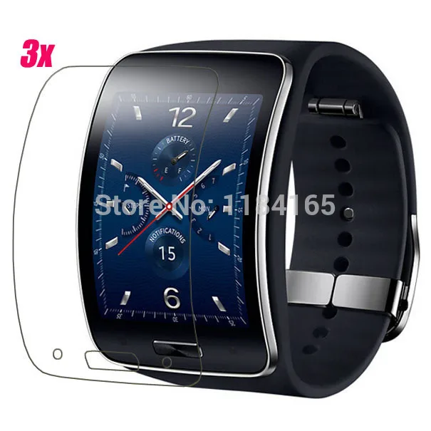 3 шт./лот Передняя Прозрачный ЖК Гвардии Экран Протекторы для Samsung Galaxy Gear S/R750