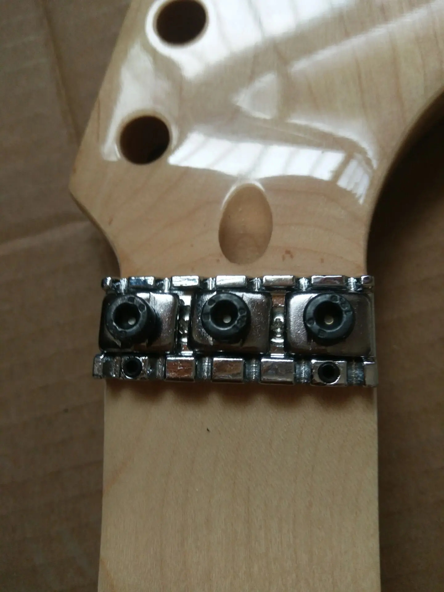 Полный scalloped гитары шеи замена 22 лада клен ST стиль Floyd rose nut