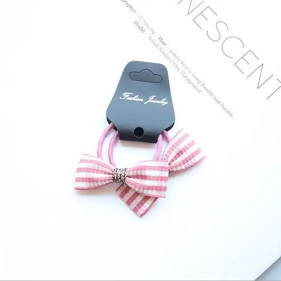 Hair Bands NO.5 Комплект из 2 предметов, милый крошечный тканевый бант для волос, заколки для волос, заколки для маленьких девочек HC101 - Цвет: Hair Bands NO.5