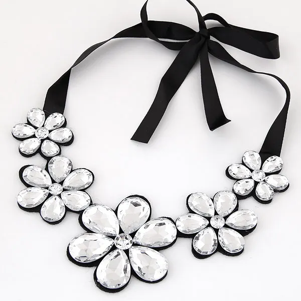 Модное колье массивное ожерелье для женщин bijoux ленточная цепочка из акриловых