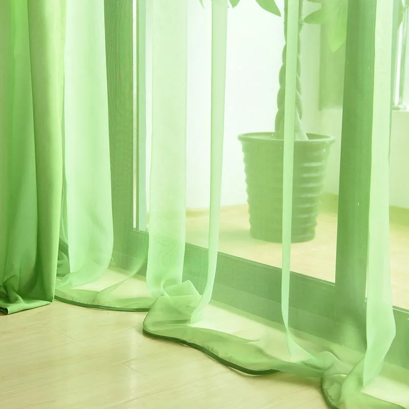 blackout curtains нитевые шторы в комнату шторы на окно декоративные шторы нитяные шторы на окно гардина шторы портьеры блэкаут шторы для гостиной - Цвет: green tulle