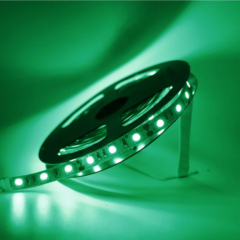 Зеленый Водонепроницаемая светодиодная лента 60 светодиодный s/M DC12V SMD 5630 2835 5050 5054 гибкий светодиодный светильник-гирлянда лента для украшения дома - Испускаемый цвет: Зеленый