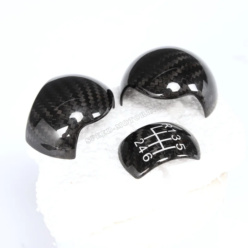 Carbon Fiber Gear Shift Knob Manual Transmission For Ford Mustang 2014 2015 3PCS | Автомобили и мотоциклы