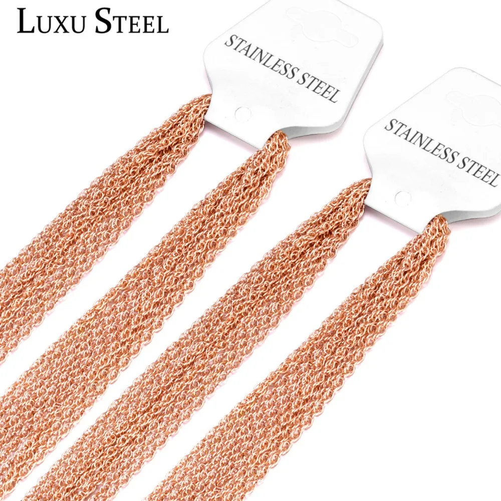 Ожерелье из нержавеющей стали LUXUSTEEL 10 шт./лот оптовая продажа модное ожерелье