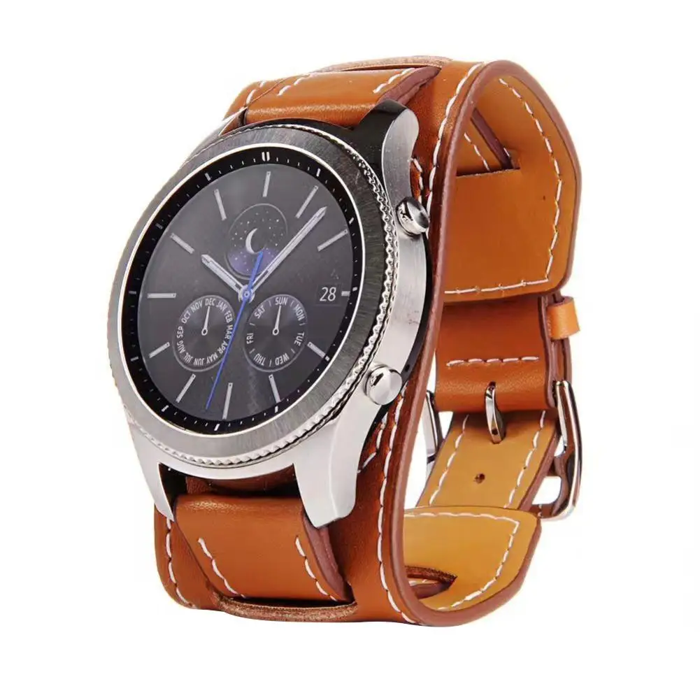 Модный Топ брендовый роскошный сменный Браслет из натуральной кожи для samsung gear S3 Frontier