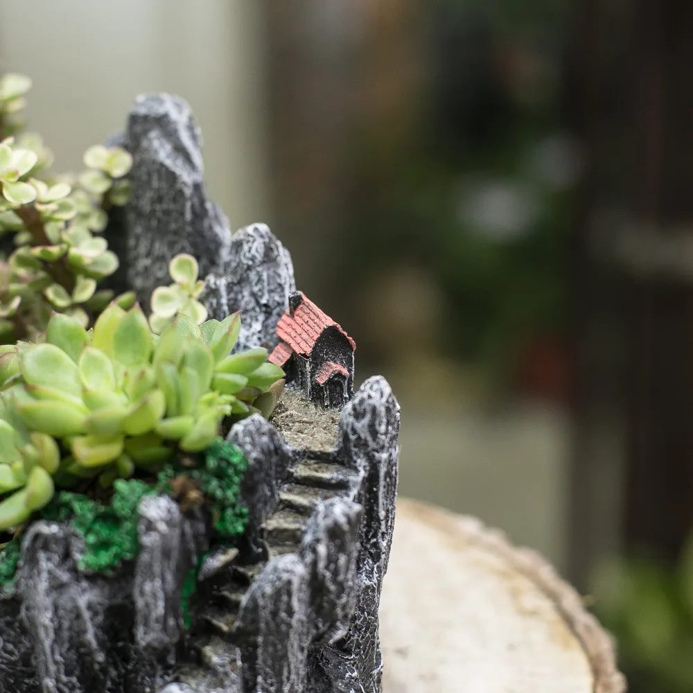 Морден Сказочный Сад разбитое ведро из смолы цветочный горшок вертикальная