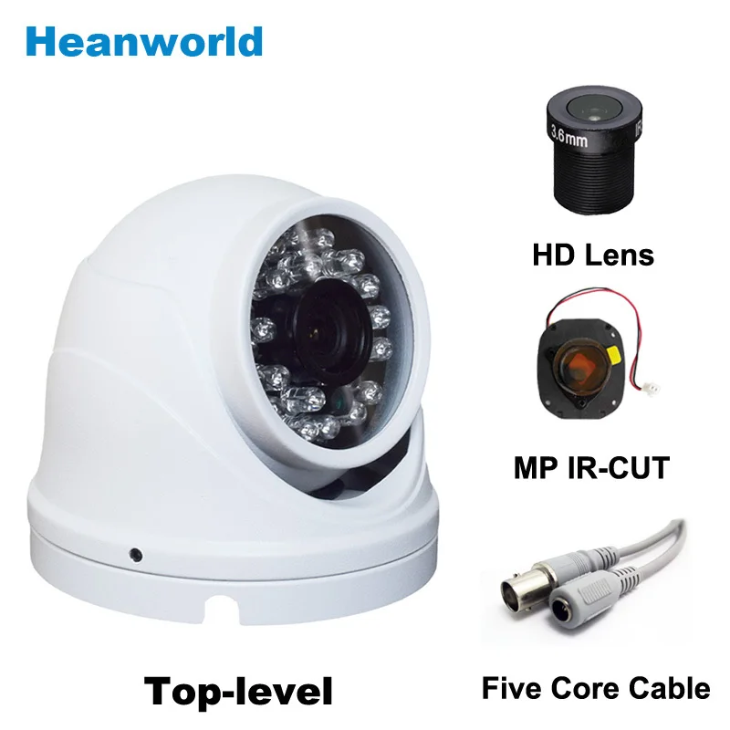 Heanworld Бесплатная доставка sony 1300TVL цветной CMOS датчик металлическая камера с