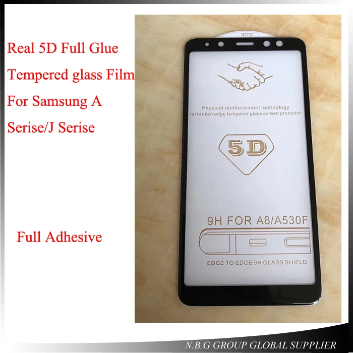 5D полностью проклеенное закаленное стекло для samsung Galaxy A9 /A9 Star pro/A8 star/A9 star/A3/A5/A6 A6+/A7 полное защитное покрытие