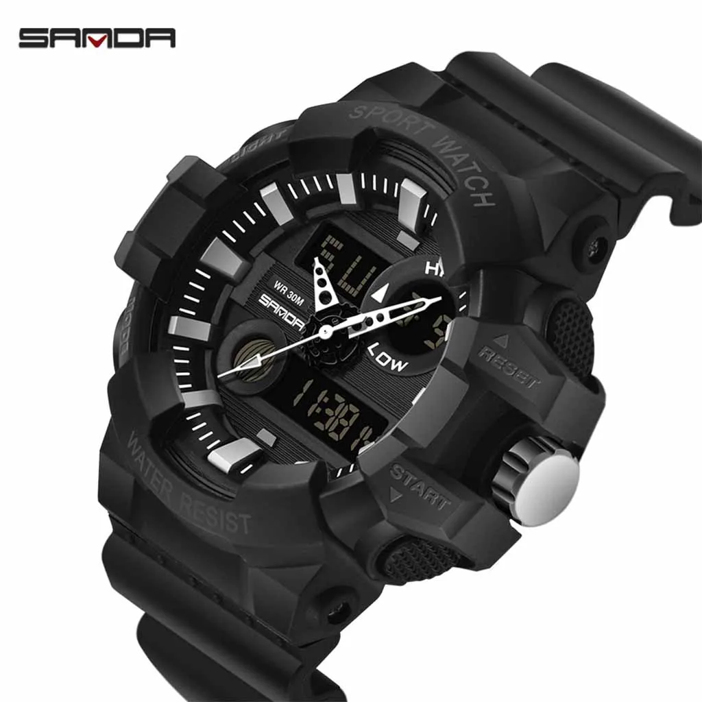 

SANDA Sport Watch Men 2021 Clock Male LED Digital Quartz Wrist Watches Men's Top Brand Luxury Digital-watch Relogio Masculino A2