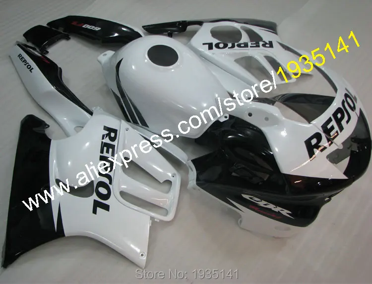 

For Honda CBR600F3 1995-1996 CBR 600 F3 95-96 CBR600 F3 Black White Aftermarket Motorcycle Fairing Kit (Injection molding)