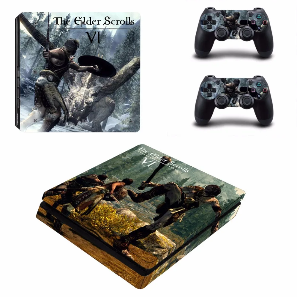 Наклейка Slim Skin для консоли PlayStation 4 и 2 контроллера PS4 наклейка Виниловая игр