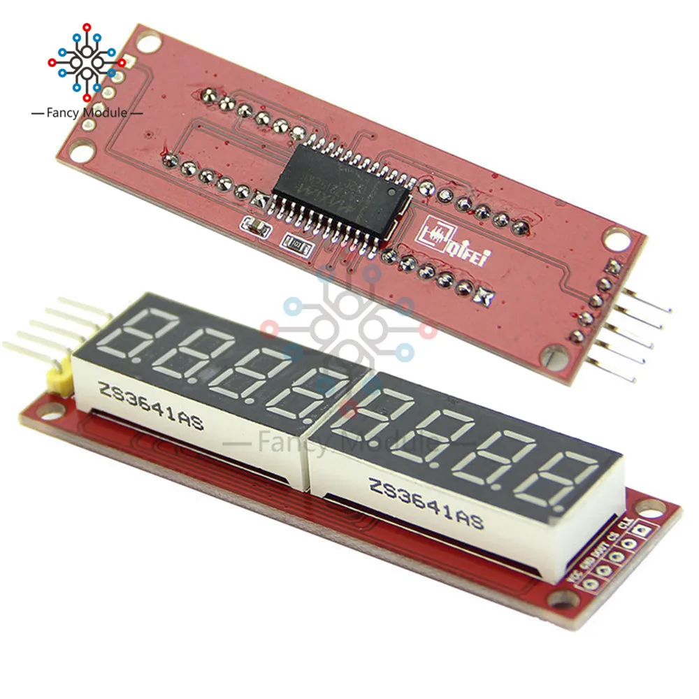 8 разрядный светодиодный дисплей MAX7219 7 сегментная цифровая трубка для Arduino Raspberry