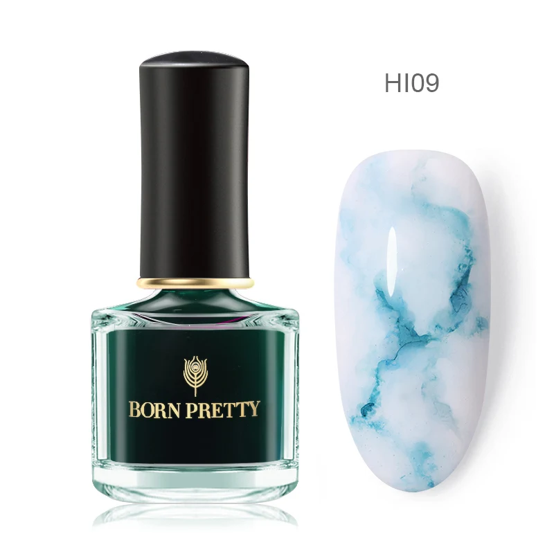 BP-HI09 BORN PRETTY Цветущий лак для ногтей 6 мл градиентная Акварельная чернильная синяя фиолетовая для украшения ногтей лак для маникюра DIY дизайн - Цвет: BP-HI09