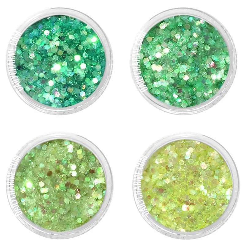 

10g/box Green,Blue Nail Holographic Glitter Powder Vtirka Nail Glitter Dust For Nails Art Chrome Pigment DIY Manicure 4Color
