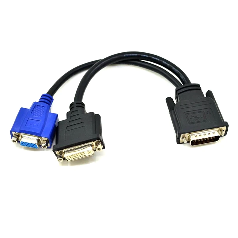 20 см DMS 59 к DVI vga кабель DMS59 сплиттер папа 1 x 24 + 5 I и 1x VGA Женский монитор адаптер Y