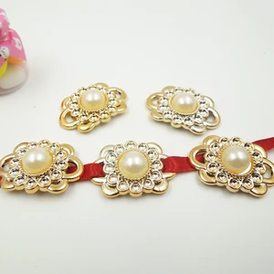 3222 мм, 20 шт., позолоченный УФ цветок, розовое золото, не выцветает, застежки для лент, аксессуары лента для приглашений, слайдер, повязка на голову заколки для волос 