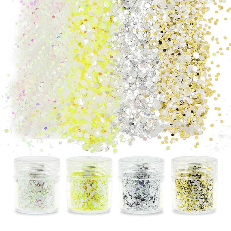 1 шт. 3D Блестящий дизайн ногтей акриловый 4 вида цветов для выбора формы снежинок