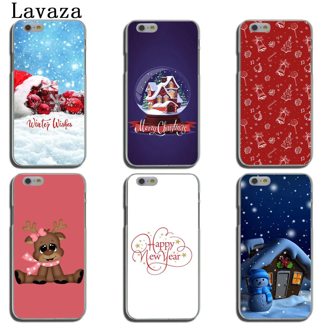 Твердый чехол для телефона Lavaza happy New Year Merry Christmas iPhone XR X XS 11 Pro Max 10 7 8 6 6S 5 5S SE 4S 4 |