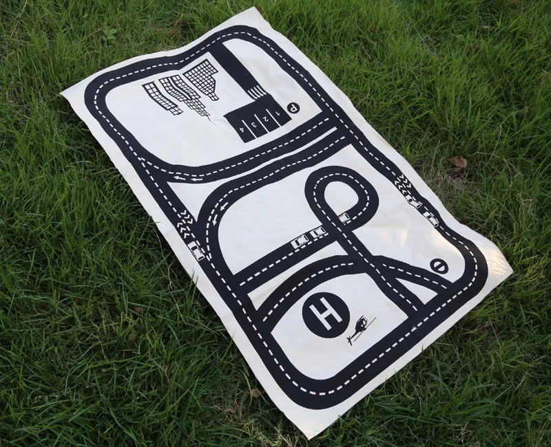 B Road Play Mat Activity Soft Floor Carpet Exploring Crawling Rug for Kid Baby Toddler Boy Girl Bedroom Playroom | Дом и сад