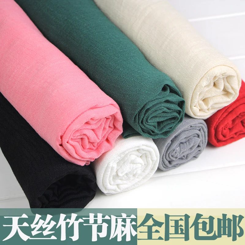 Хлопчатобумажная ткань Бамбуковая хлопчатобумажная текстура прозрачный цвет