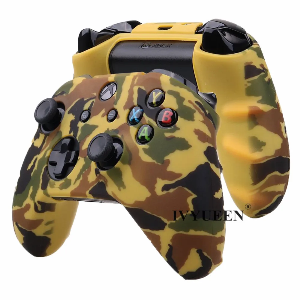Силиконовый защитный чехол IVYUEEN для XBox One X S, защитный камуфляжный чехол с 20 захватами