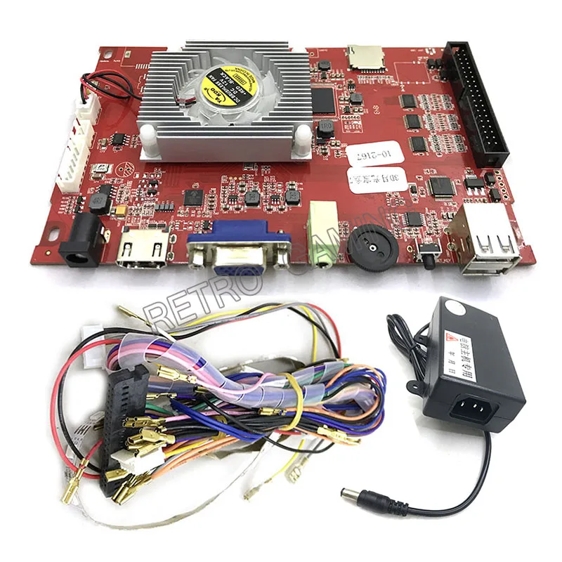 PCB w power cable A Pandora 10 3D игровой автомат 2362 игр материнская плата выход VGA HDMI Домашняя версия Печатная плата включает 109 шт. 3D игры - Цвет: PCB w power cable A