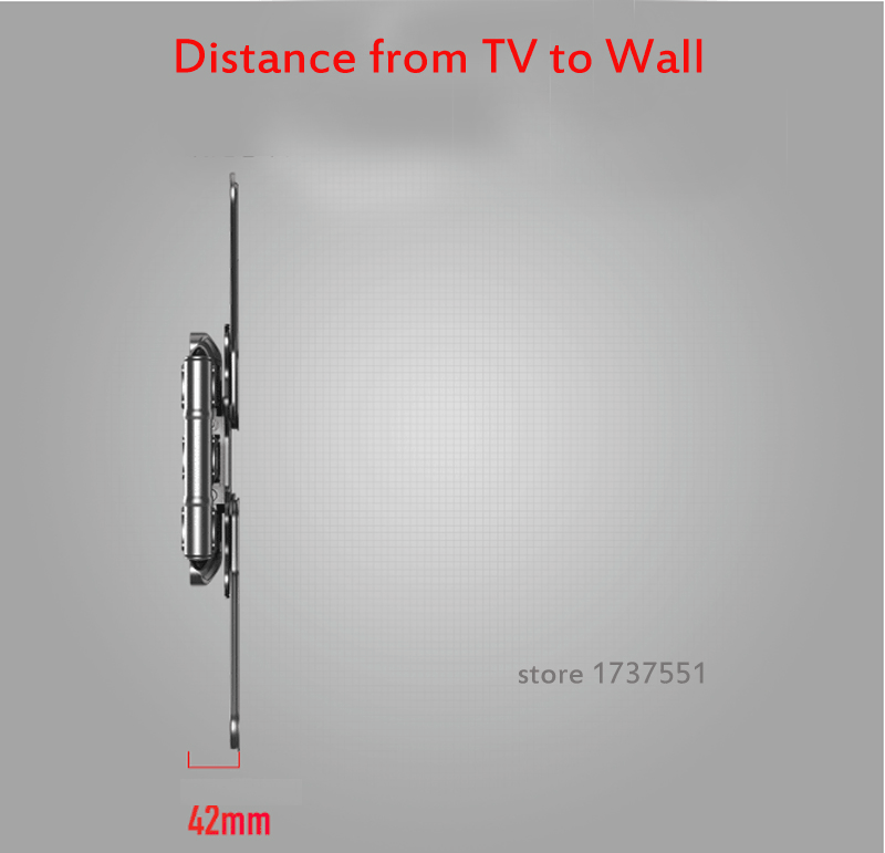 NB P5 3"-52" 4" 50" 6 arm VESA400X400 200X200 выдвижной полный движения ЖК-телевизор крепление настенный Подвижный кронштейн ТВ подъемный механизм