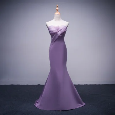 Vestidos De Fiesta атласное с юбкой-русалкой вечернее платье Соблазнительные вечерние платья Дешевые Длинные вечернее платье с оборками Белое нарядное платье - Цвет: Розовый