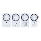 Универсальная Розетка с циклическим таймером, кухонный таймер 24 часа, механическая розетка с таймером, 230 В переменного тока, 3500 Вт, 16 А, UK, EU, CN, US, вилка