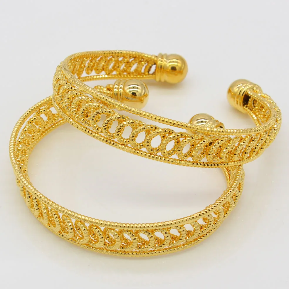 

Adixyn Width 12mm Dubai Gold Bangles Women Men Gold Color Bangles&Bracelets African/Ethiopian/Arab/Kenya Wedding Gifts