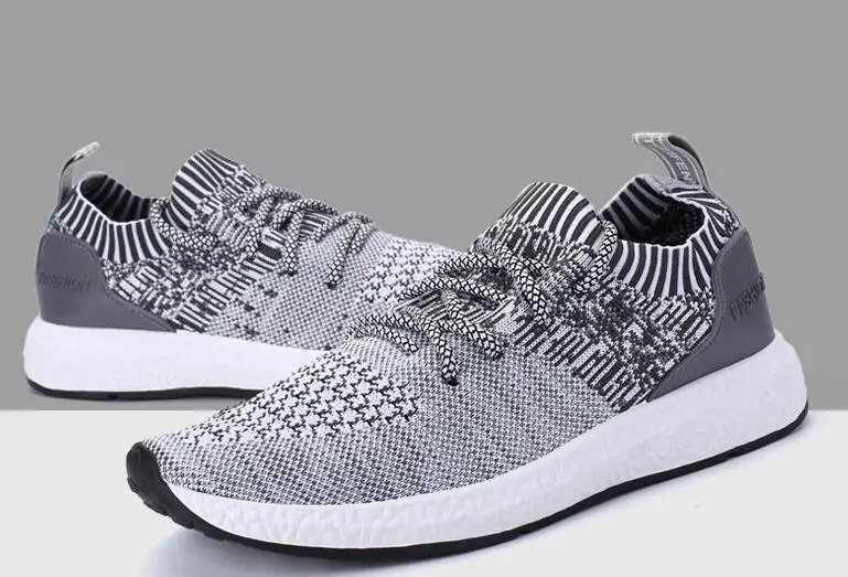 Тканые Для мужчин повседневная обувь дышащая мужская Tenis Masculino Sapatos Открытый