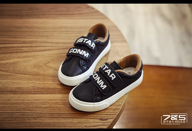 2017 весенние спортивные повседневные модные маленькие белые туфли для мальчиков