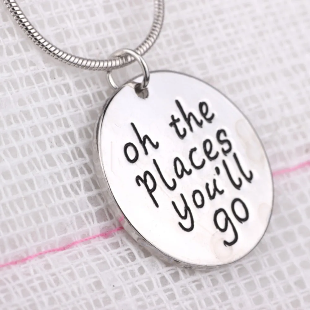 Новейшее вдохновляющее ожерелье с кулоном ювелирные изделия О ты пойдете